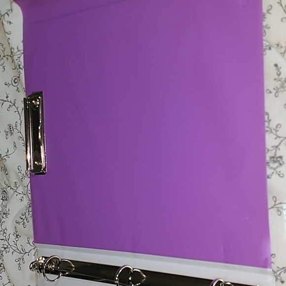 Vintage Trapper Keeper Designer Series Purple Sunset 1990's Folders Organizer - Picture 7 of 8